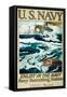 U.S. Navy WWI Recruitment Poster-Henry Reuterdahl-Framed Stretched Canvas