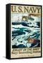 U.S. Navy WWI Recruitment Poster-Henry Reuterdahl-Framed Stretched Canvas