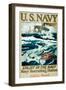 U.S. Navy WWI Recruitment Poster-Henry Reuterdahl-Framed Giclee Print