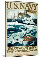 U.S. Navy WWI Recruitment Poster-Henry Reuterdahl-Mounted Giclee Print