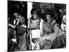 U.S. Paratroopers with Blackened Faces in a C-47 Transport Aircraft on D-Day-null-Mounted Photo