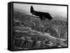 U.S. Plane Flying over the Himalayas-null-Framed Stretched Canvas