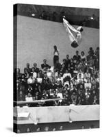 U.S. Platform Diver Frank Gorman Competing in Olympics-Art Rickerby-Stretched Canvas