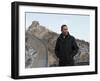 U.S. President Barack Obama Tours the Great Wall in Badaling, China-null-Framed Premium Photographic Print