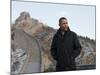 U.S. President Barack Obama Tours the Great Wall in Badaling, China-null-Mounted Photographic Print