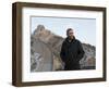 U.S. President Barack Obama Tours the Great Wall in Badaling, China-null-Framed Photographic Print