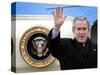 U.S. President George W. Bush Waves as He Steps out of the Air Force One-null-Stretched Canvas