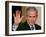 U.S. President George W. Bush Waves at the Audience-null-Framed Photographic Print