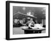 U.S. President Ronald Reagan Shows His Boot Following the Signing of His Tax Bill-null-Framed Photographic Print