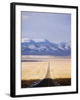 U.S. Route 50, the Loneliest Road in America, Nevada, USA-Kober Christian-Framed Photographic Print