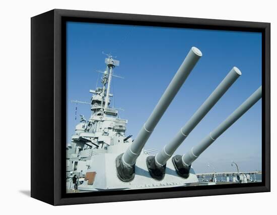 U.S.S. Alabama Battleship Museum, Mobile, Alabama, USA-Ethel Davies-Framed Stretched Canvas