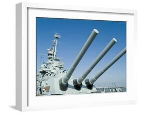 U.S.S. Alabama Battleship Museum, Mobile, Alabama, USA-Ethel Davies-Framed Photographic Print