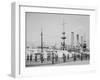 U.S.S. Brooklyn, Marine Guard Signal Drill-null-Framed Photo