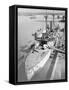 U.S.S. Charleston in San Francisco Harbor-null-Framed Stretched Canvas