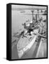 U.S.S. Charleston in San Francisco Harbor-null-Framed Stretched Canvas