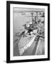 U.S.S. Charleston in San Francisco Harbor-null-Framed Photo