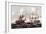 U.S.S. Constitution Defeating the H.M.S. Guerriere, War of 1812-Thomas Birch-Framed Giclee Print