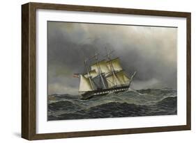 U.S.S. Constitution-Antonio Jacobsen-Framed Art Print