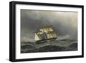 U.S.S. Constitution-Antonio Jacobsen-Framed Art Print