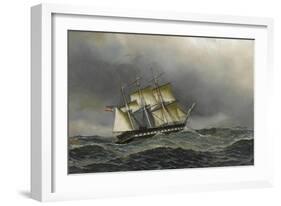 U.S.S. Constitution-Antonio Jacobsen-Framed Art Print