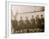 U.S.S. Indiana, Group of Marines-null-Framed Photo