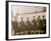 U.S.S. Indiana, Group of Marines-null-Framed Photo