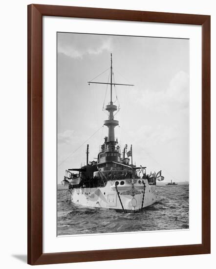 U.S.S. Indiana-null-Framed Art Print