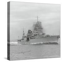 U.S.S. Indianapolis Sailing-null-Stretched Canvas