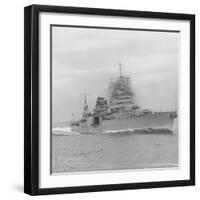 U.S.S. Indianapolis Sailing-null-Framed Photographic Print