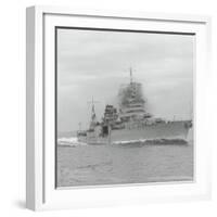 U.S.S. Indianapolis Sailing-null-Framed Photographic Print