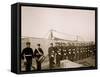 U.S.S. Iowa, Marine Guard-null-Framed Stretched Canvas