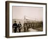 U.S.S. Iowa, Marine Guard-null-Framed Photo