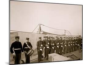 U.S.S. Iowa, Marine Guard-null-Mounted Photo