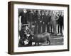 U.S.S. Iowa, Pig Taken from Spanish Cruiser Cristobal Colon-null-Framed Photo