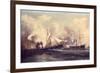 U.S.S. Kearsarge Sinking the Alabama, 19th June 1864-Xanthus Russell Smith-Framed Giclee Print