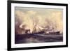 U.S.S. Kearsarge Sinking the Alabama, 19th June 1864-Xanthus Russell Smith-Framed Giclee Print