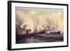 U.S.S. Kearsarge Sinking the Alabama, 19th June 1864-Xanthus Russell Smith-Framed Giclee Print