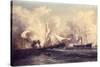 U.S.S. Kearsarge Sinking the Alabama, 19th June 1864-Xanthus Russell Smith-Stretched Canvas