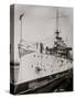 U.S.S. Maryland in Dry Dock, Charlestown Navy Yard-null-Stretched Canvas
