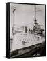 U.S.S. Maryland in Dry Dock, Charlestown Navy Yard-null-Framed Stretched Canvas