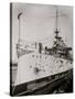 U.S.S. Maryland in Dry Dock, Charlestown Navy Yard-null-Stretched Canvas