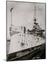 U.S.S. Maryland in Dry Dock, Charlestown Navy Yard-null-Mounted Photo