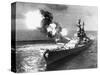 U.S.S. Missouri Firing its Guns-null-Stretched Canvas