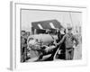 U.S.S. New Orleans, 6 Inch Gun-null-Framed Photo