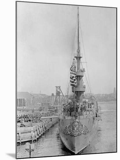 U.S.S. New Orleans at Brooklyn Navy Yard-null-Mounted Photo