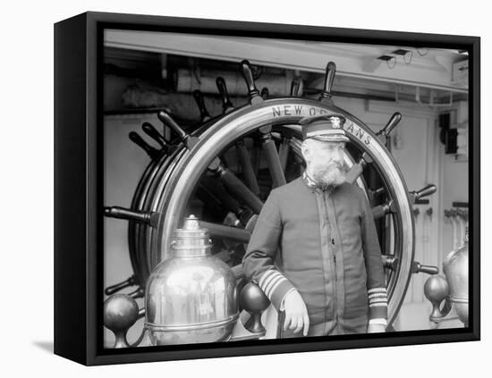U.S.S. New Orleans, Capt. Edwin Longnecker-null-Framed Stretched Canvas