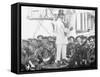 U.S.S. New York, Lord Cassidy Selling Pools, Anniversary of Santiago, 1899-null-Framed Stretched Canvas