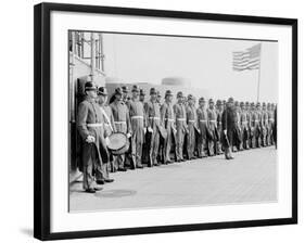 U.S.S. New York, Marine Guard-null-Framed Photo