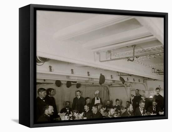 U.S.S. New York, Petty Officers Mess-null-Framed Stretched Canvas