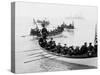 U.S.S. Newark, Boat Drill in Hampton Roads-null-Stretched Canvas